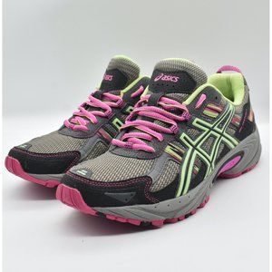 ASICS Gel Venture 5 Women’s Sz 9 M Lace Up Low Top Multicolred Shoes T5N8N